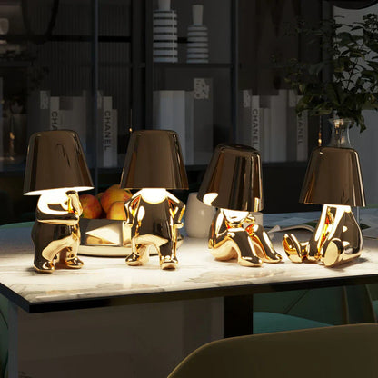 RayDudes Figurine Lamp - Dimmable LED, Cordless & Portable