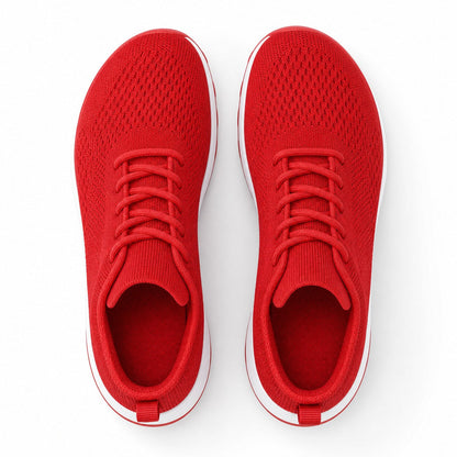 Grace Womens Orthopedic Comfort Shoes Red Top Down Detail