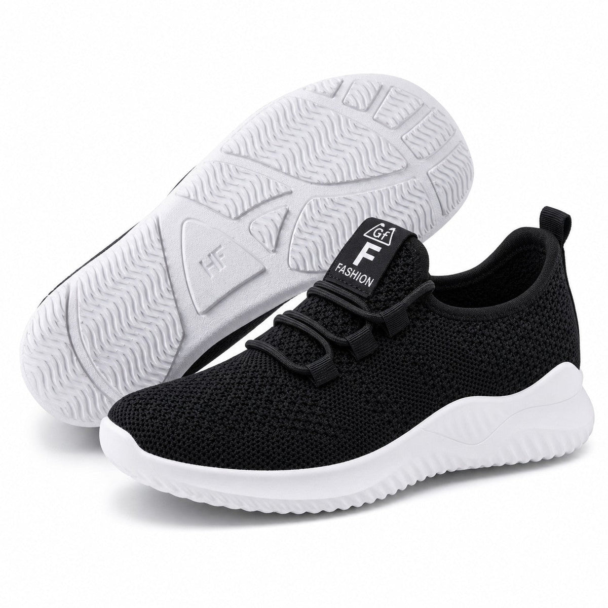 Litestep Womens Everyday Lightweight Sneakers Black Front Hero Pair Sole