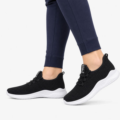 Litestep Womens Everyday Lightweight Sneakers Black Model Wearing
