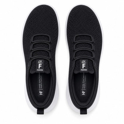 Litestep Womens Everyday Lightweight Sneakers Black Top Down Detail