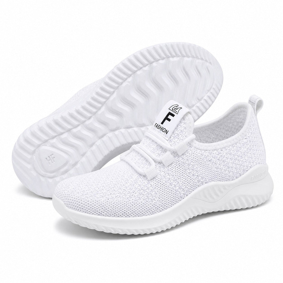 Litestep Womens Everyday Lightweight Sneakers White Front Hero Pair Sole