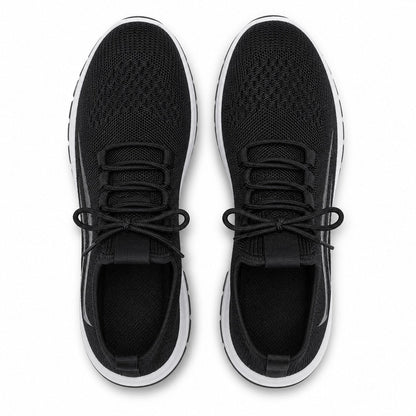 Luma Soft Sole Flyknit Sneakers For Women Black Top Down Detail