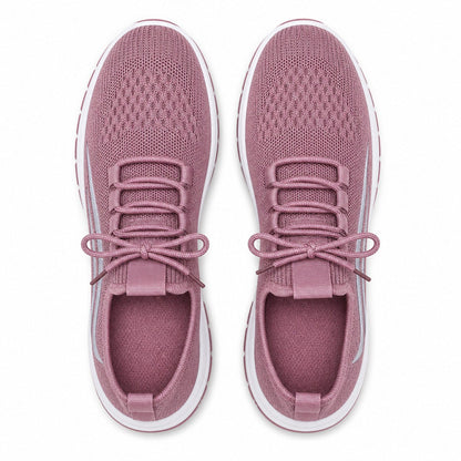 Luma Soft Sole Flyknit Sneakers For Women Purple Top Down Detail