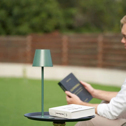 Tall Dimmable Table Lamp - Rechargeable LED, Indoor/Outdoor