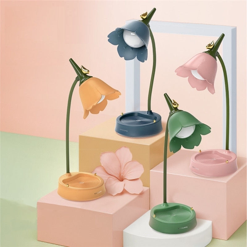 Flowerette Desk Lamp - Petal Shade LED, Bedside Light