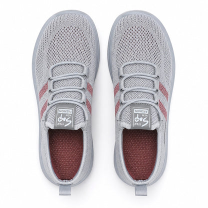 Nira Anti Slip Lightweight Walking Shoes For Women Colour Grey Top Down Detail