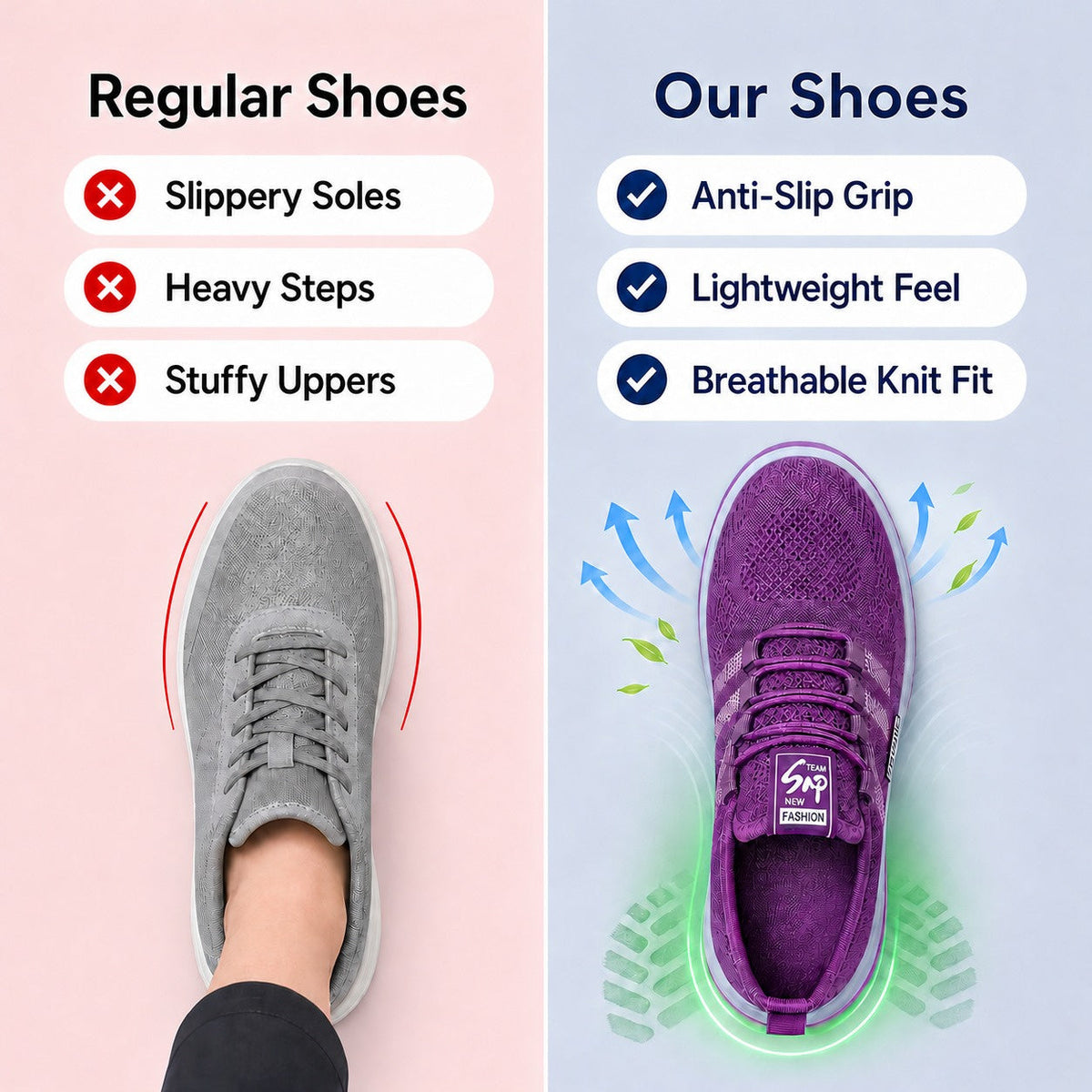 Nira Women's Anti-Slip Lightweight Walking Shoes