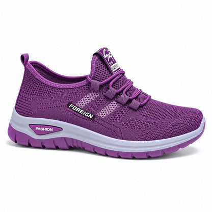 Nira Anti Slip Lightweight Walking Shoes For Women Colour Purple Front Hero