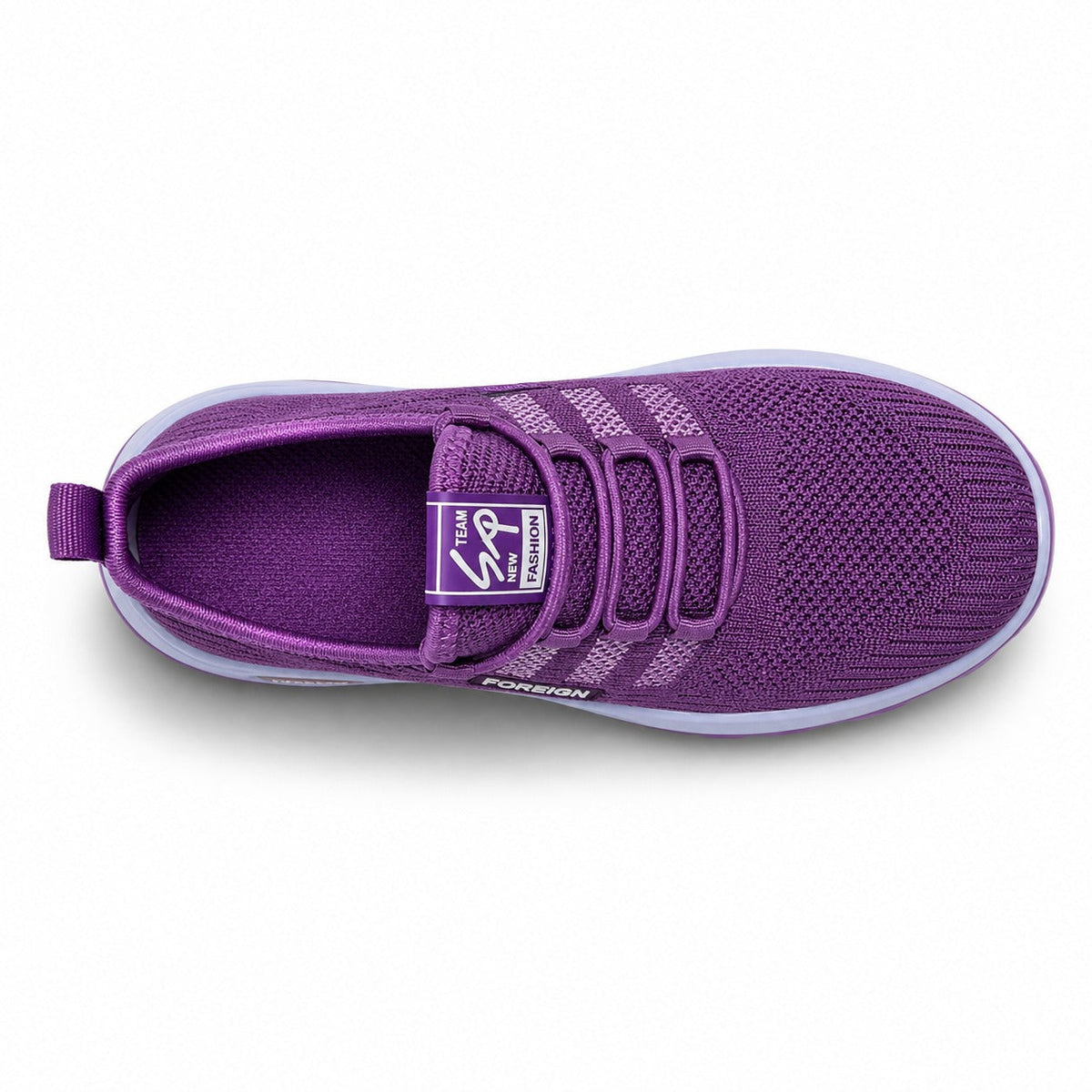 Nira Anti Slip Lightweight Walking Shoes For Women Colour Purple Top Down Detail