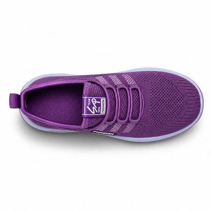 Nira Anti Slip Lightweight Walking Shoes For Women Colour Purple Top Down Detail