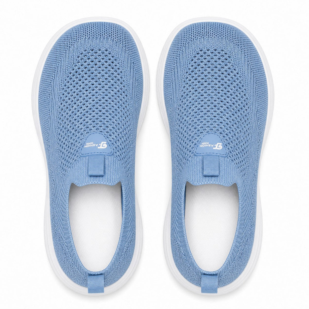 Nora Comfort Wide Toe Shoes For Women Light Blue Top Down Detail