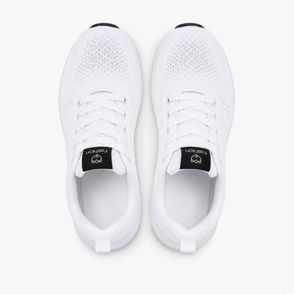 Pace Lightweight Comfort Shoes For Women Colour White Top Down Detail