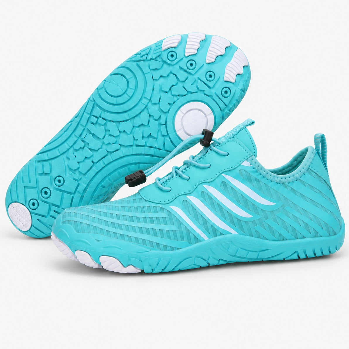 Prostep Premium Barefoot Shoes For Women Colour Turquoise Front Hero Pair Outsole