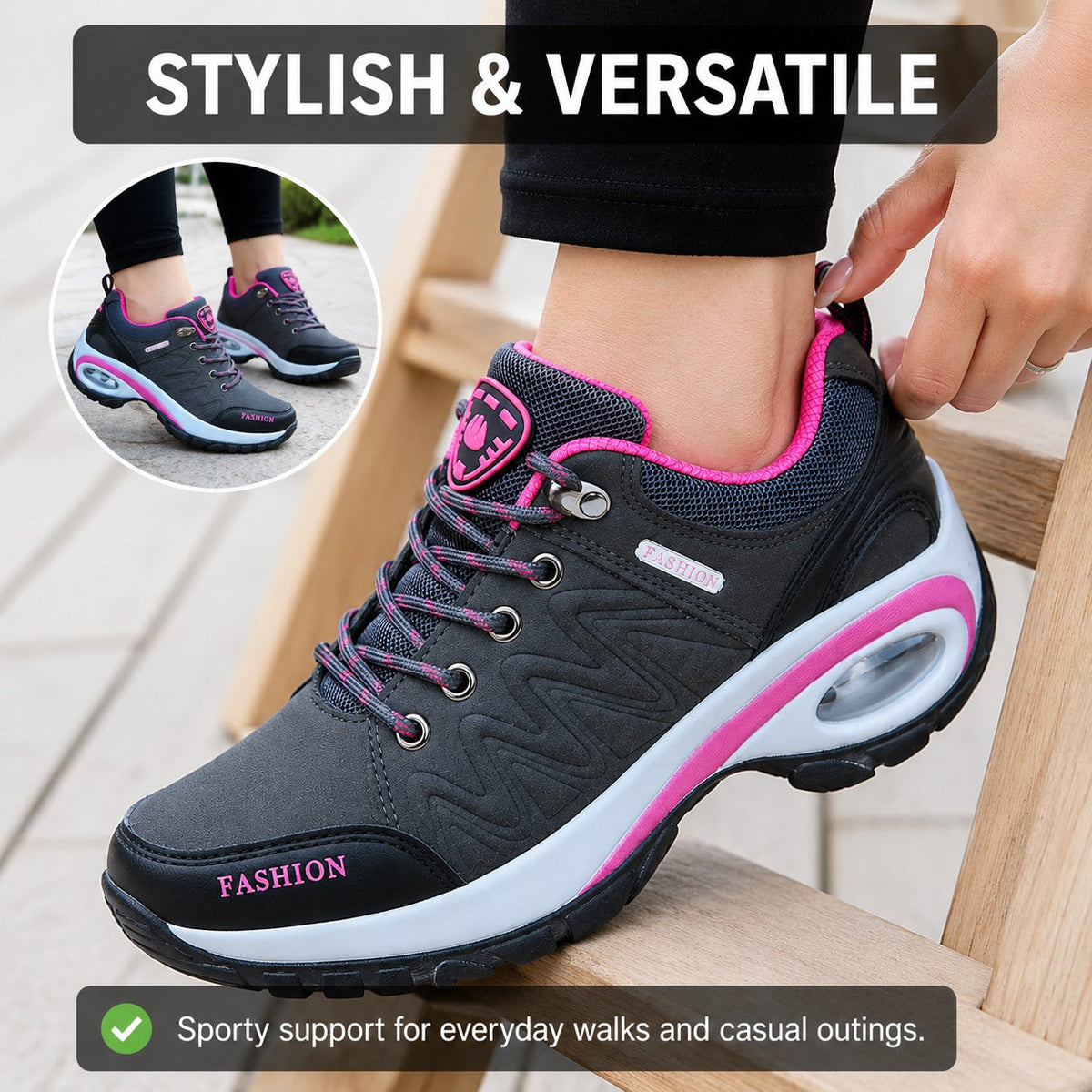 Ridge Waterproof Outdoor Sneakers For Women Colour Grey Stylish Versatile Lifestyle