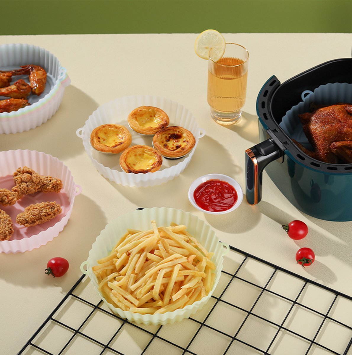 Silicone Air Fryer Tray