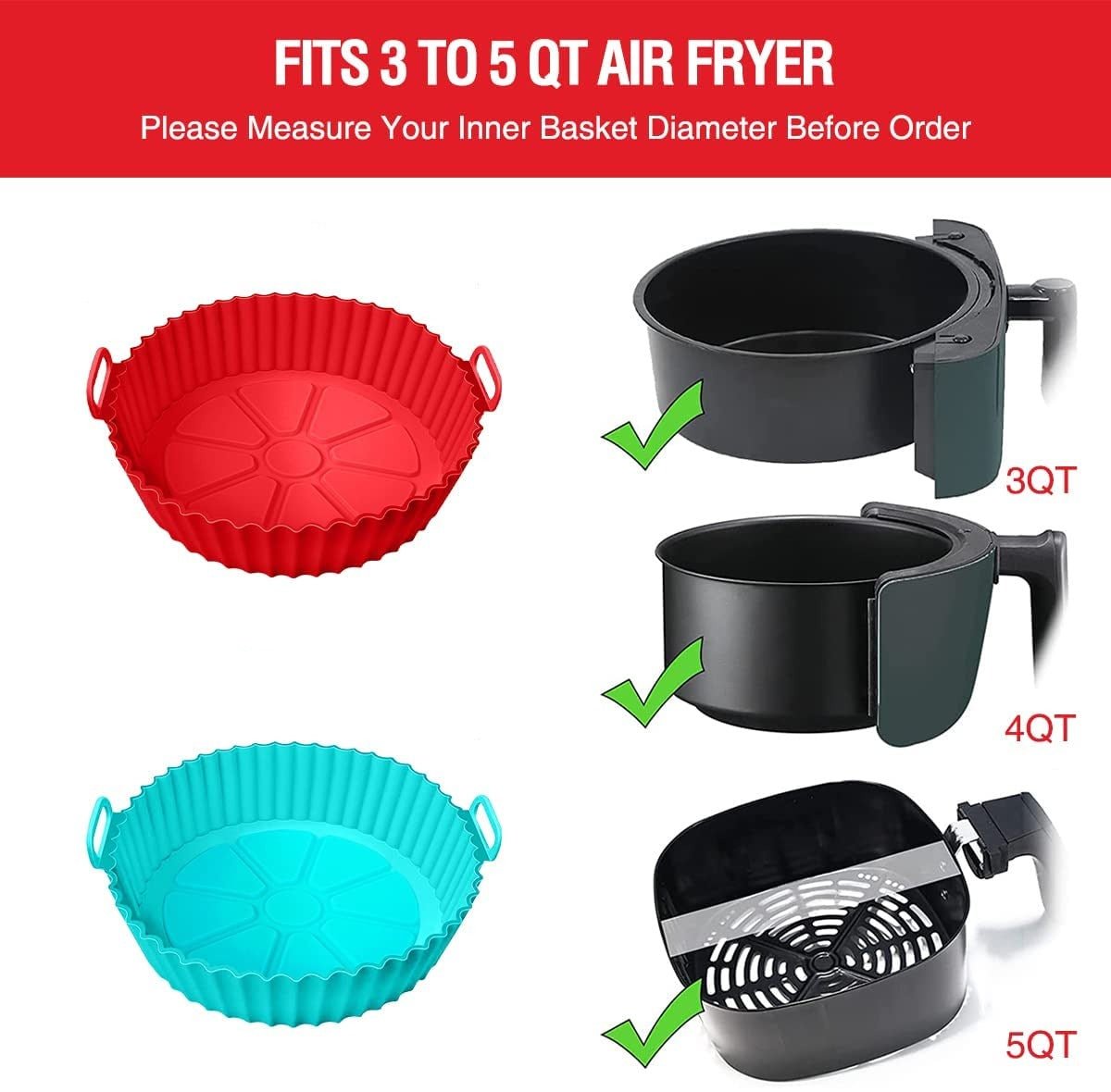 Silicone Air Fryer Tray