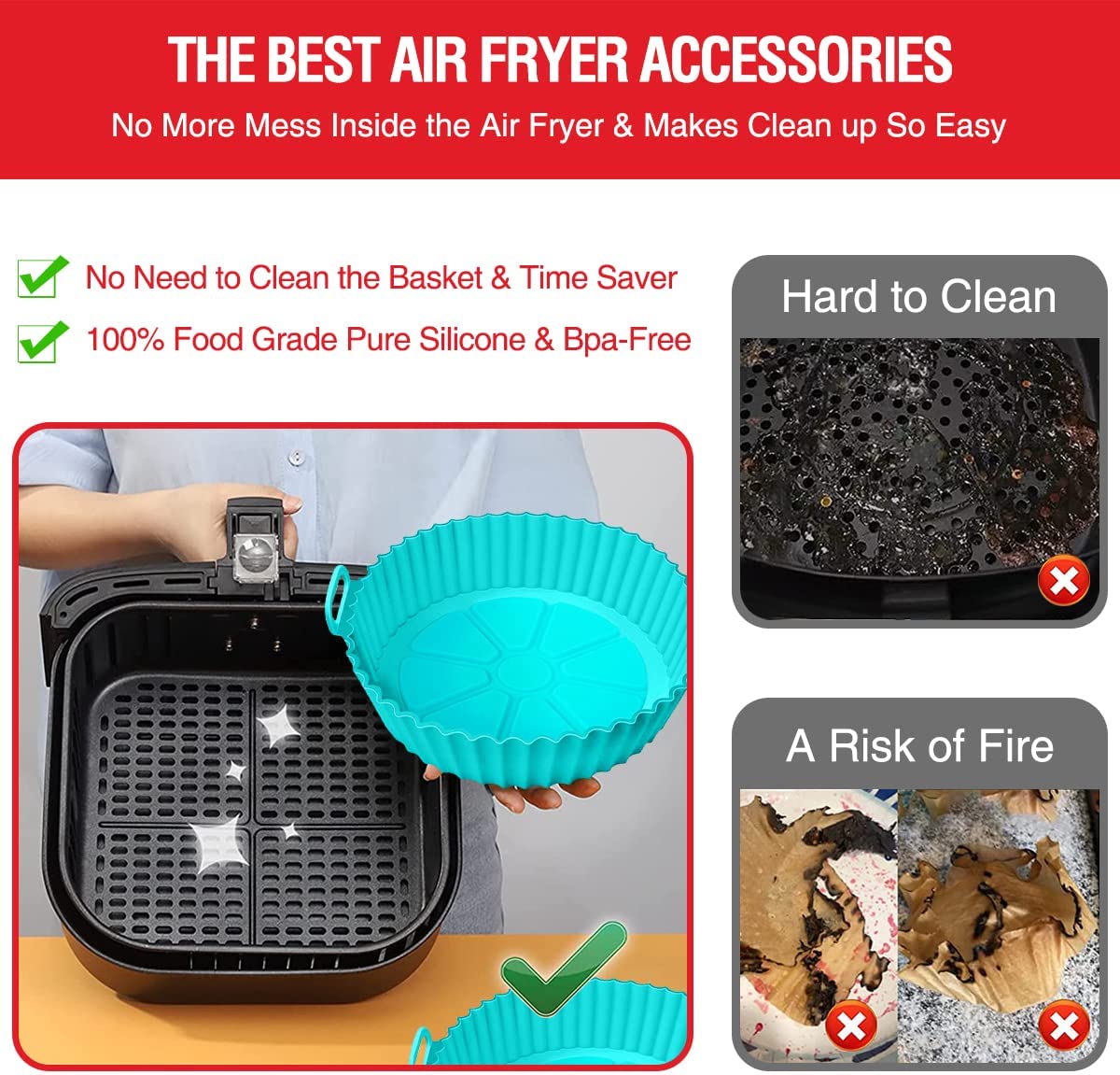 Silicone Air Fryer Tray