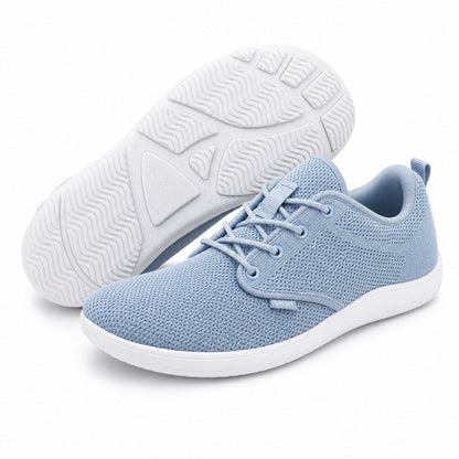 Terra Wide Fit Shoes For Women Light Blue White Front Hero Pair Sole