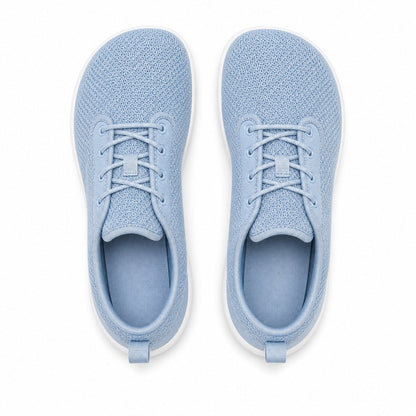 Terra Wide Fit Shoes For Women Light Blue White Top Down Detail