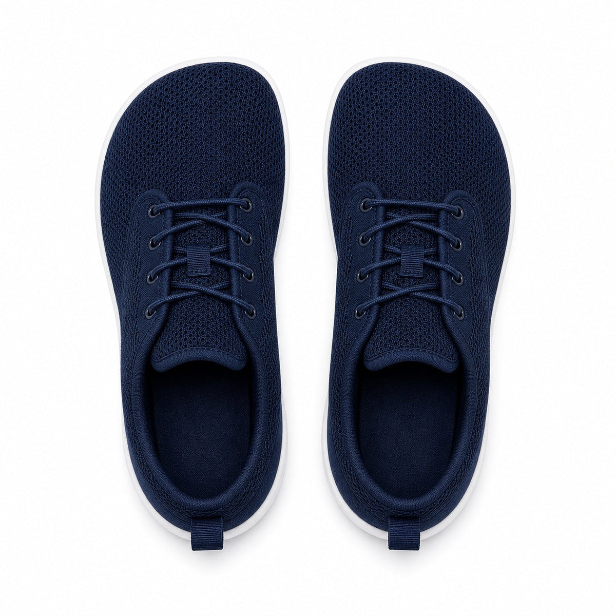 Terra Wide Fit Shoes For Women Navy White Top Down Detail