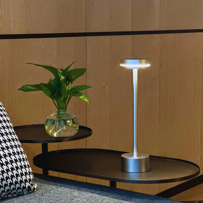 Cosmic Elegance Table Lamp - Rechargeable LED, Touch Dimmable