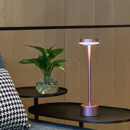 Cosmic Elegance Table Lamp - Rechargeable LED, Touch Dimmable