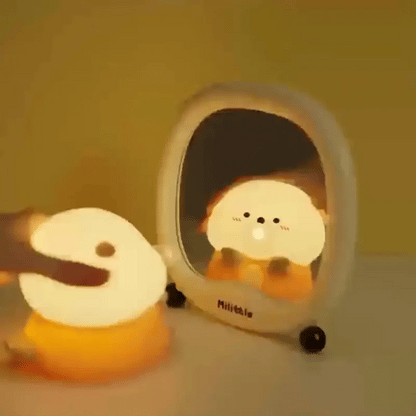 SqueezeBuddies Night Light - Soft Silicone, Tap-Dimmable