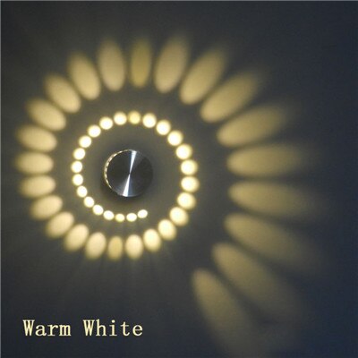 Spiral Light Ceiling/Wall Fixture - 7-Color Pattern Glow