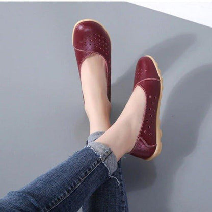 Aurelia Leather Slip-On Flats for Bunions