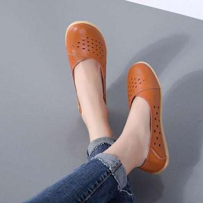 Aurelia Leather Slip-On Flats for Bunions