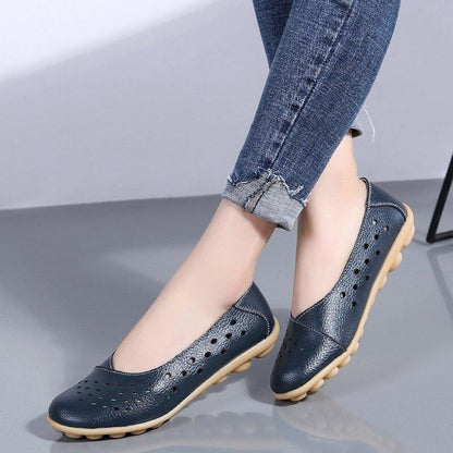 Aurelia Leather Slip-On Flats for Bunions
