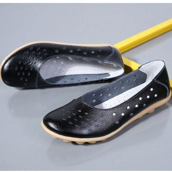 Aurelia Leather Slip-On Flats for Bunions
