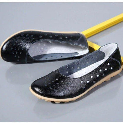 Aurelia Leather Slip-On Flats for Bunions