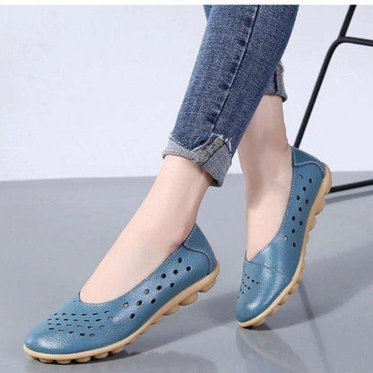 Aurelia Leather Slip-On Flats for Bunions