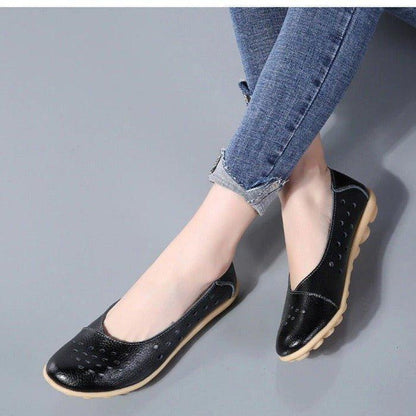 Aurelia Leather Slip-On Flats for Bunions