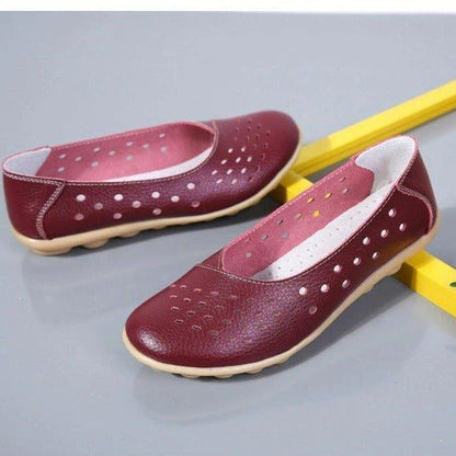 Aurelia Leather Slip-On Flats for Bunions