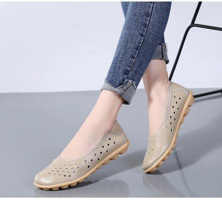 Aurelia Leather Slip-On Flats for Bunions