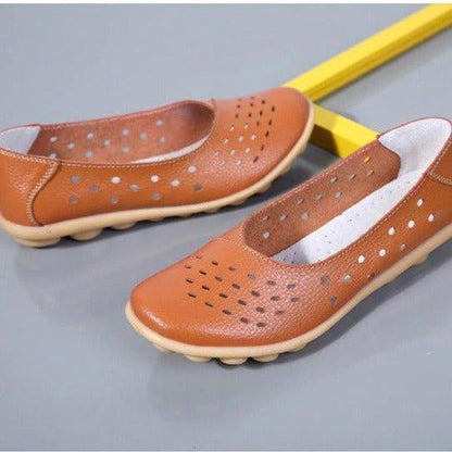 Aurelia Leather Slip-On Flats for Bunions