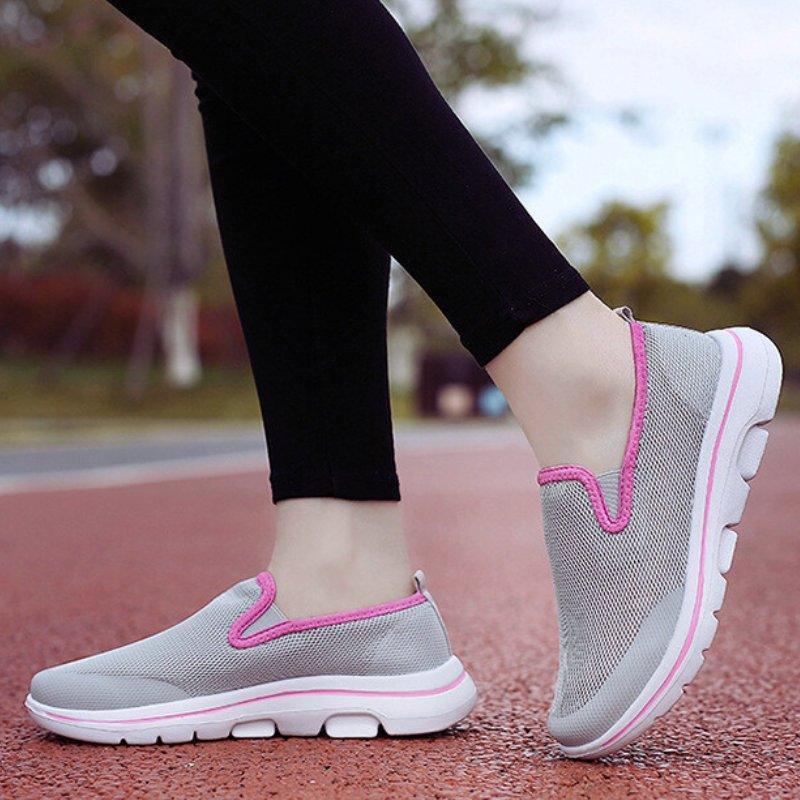 Flexora Women's Wide Toe Slip-On Sneakers