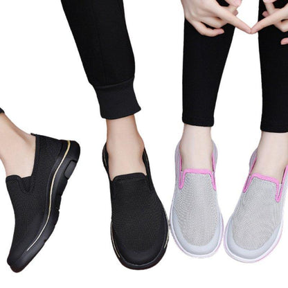 Flexora Women's Wide Toe Slip-On Sneakers