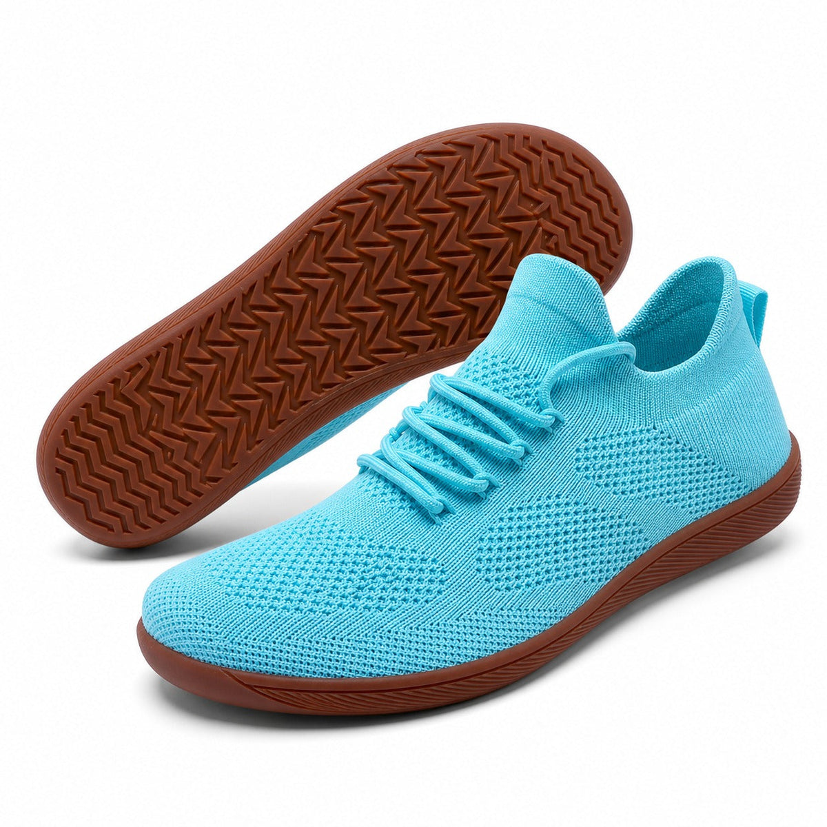Zenn Wide Toe Barefoot Shoes For Women Colour Blue Front Hero Pair