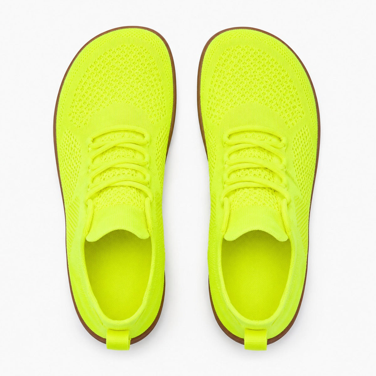 Zenn Wide Toe Barefoot Shoes For Women Colour Lime Top Down Detail
